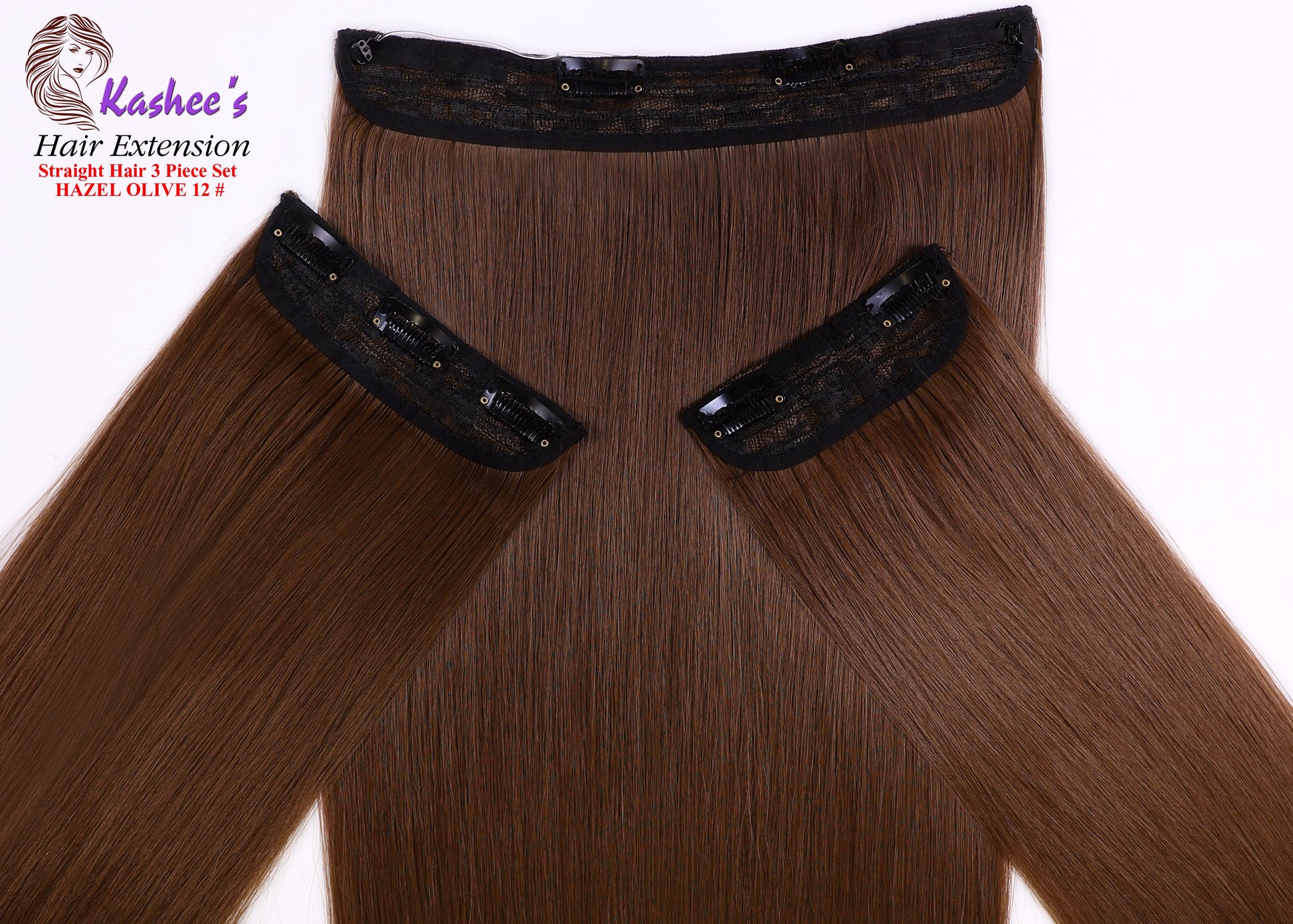 Synthetic Straight Hazel Hair Extension 03 – Pieces