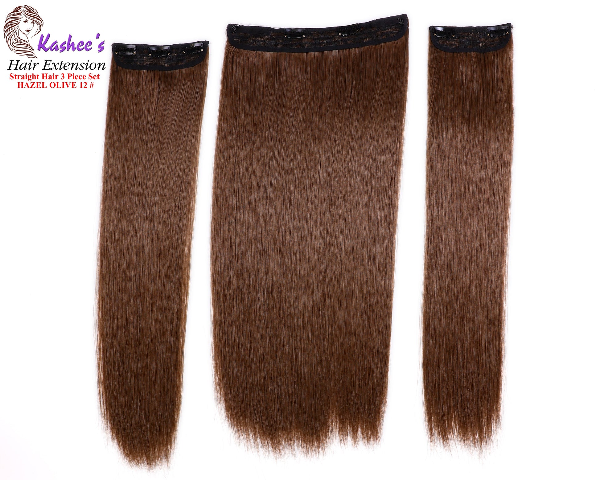 Synthetic Straight Hazel Hair Extension 03 – Pieces